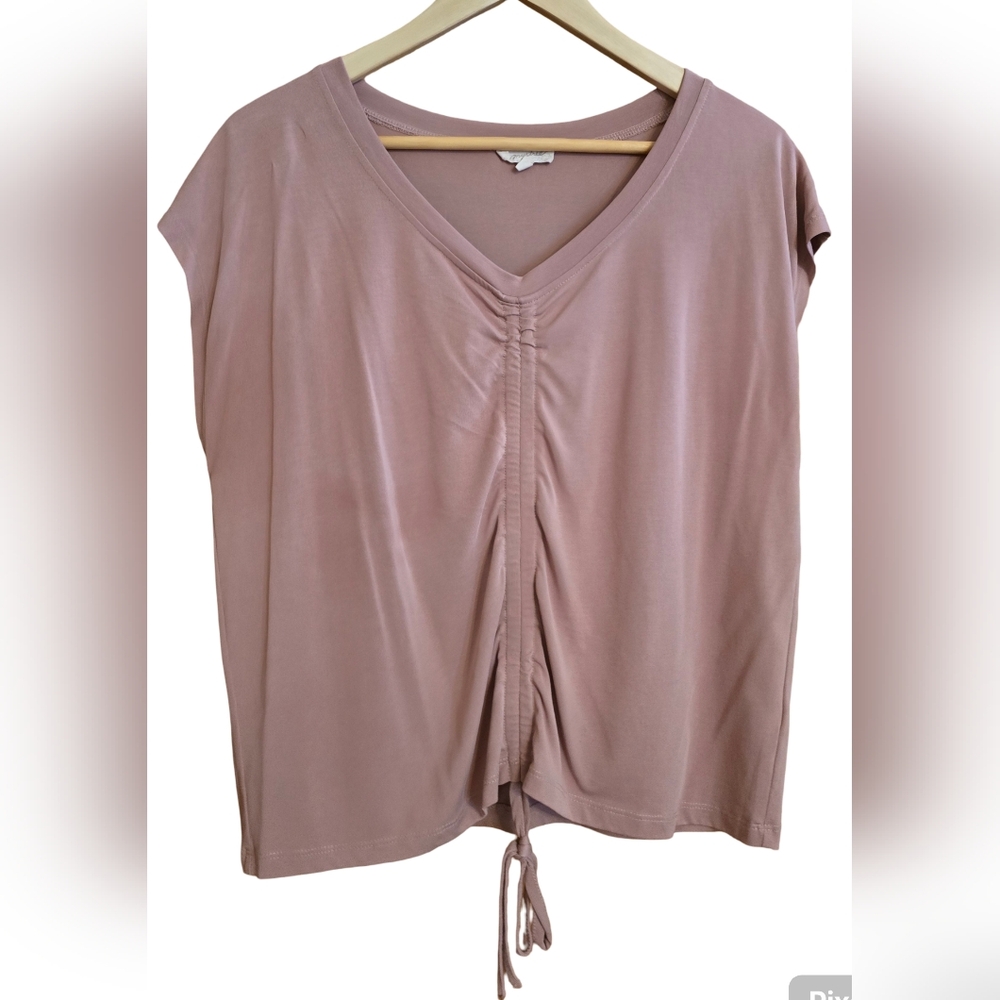 Mystree Pink Ruched Top